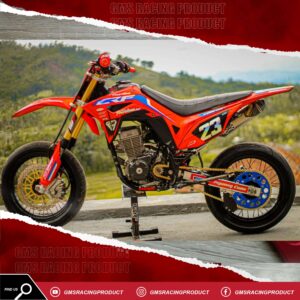 GEAR SET CRF150 TYPE 520 RED BLUE GOLD GMS RACING PRODUCT