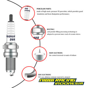 Busi Iridium Nibbi GL pro cb 100 megapro tiger thunder 250 scorpio