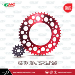 Gear Set Honda CRF150 TYPE 520 Red GMS Racing Product