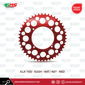 Gear Belakang Kawasaki KLX150 TYPE 520 Red GMS Racing Product