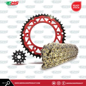 Gear Set Honda CRF150 TYPE 520 Red Alloy Baja GMS Racing Product