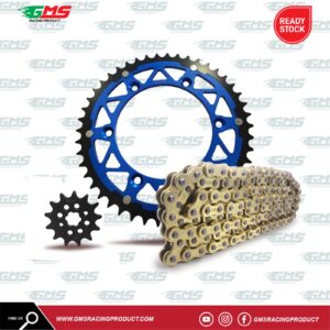 Gear Set Yamaha WR155 TYPE 520 Blue Alloy Baja GMS Racing Product